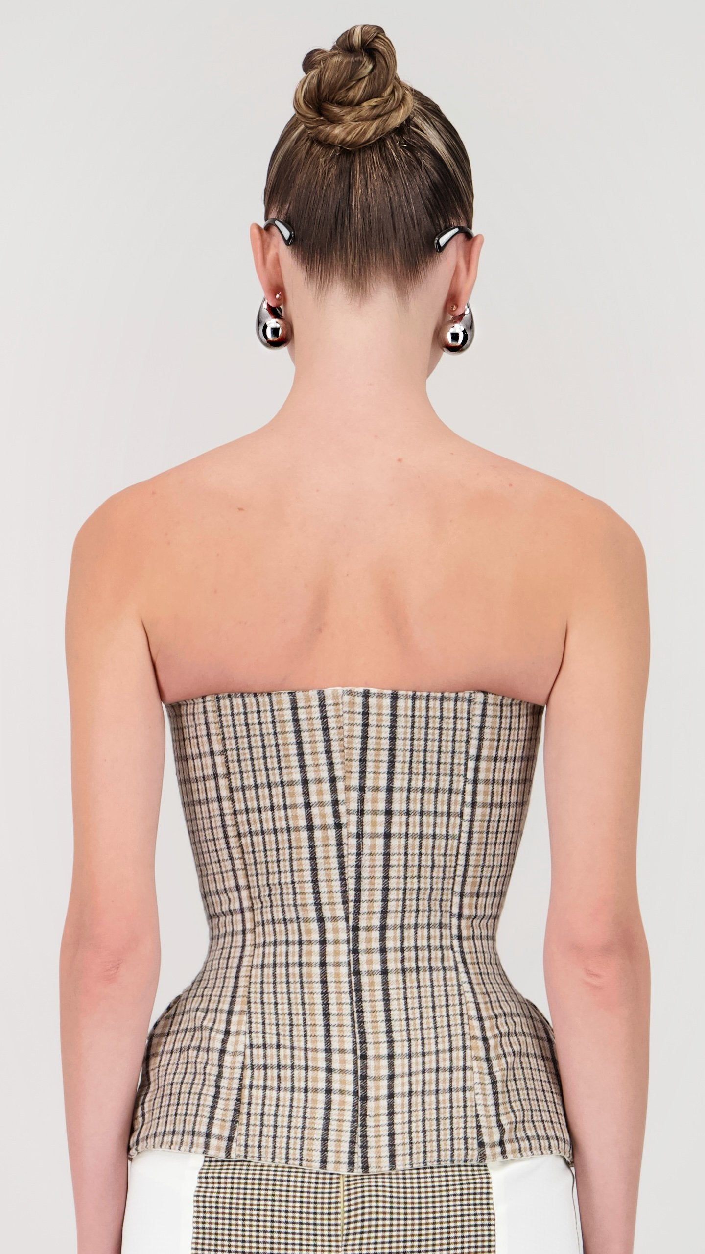 Le bustier Scarlet carreaux